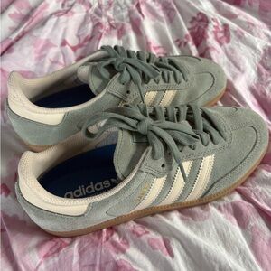 Adidas Women's Sage and Cream Sneakers